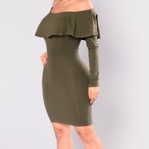 ‼️Súper cute‼️ Olive Flounce Dress - Fashionnova